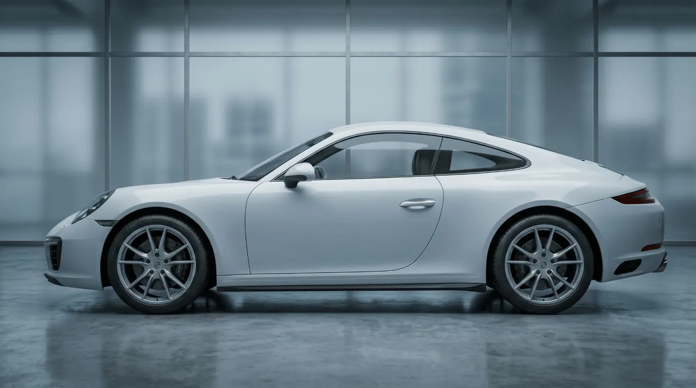 Porsche 911 vasket hos Drammen CarWash (etter)